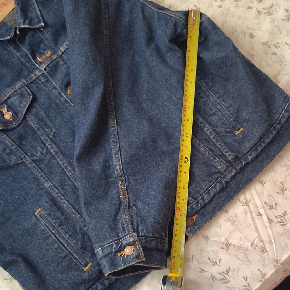 VINTAGE LEVI STRAUSS & CO. MENS WOOL LINED JEAN JACKET - Picture 10 of 16